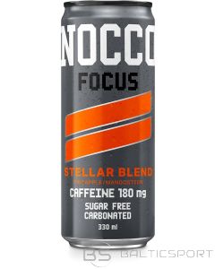 NOCCO Focus Stellar Blend gāzēts funkcionāls dzēriens 330 ml