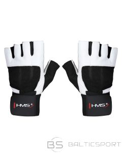 RST04 XXL izmēra fitnesa cimdi HMS (balts-melns)