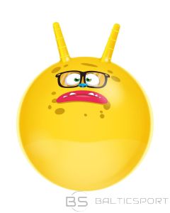 Lēkāšanas bumba, bumba ar rokturi 45cm - dzeltena