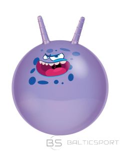 Lēkāšanas bumba, bumba ar rokturi 45cm - violeta