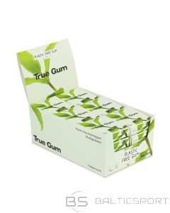 True Gum dabīgā ko&scaron;ļājamā gumija ar ksilītu 24 x 13gab kaste - Mētra