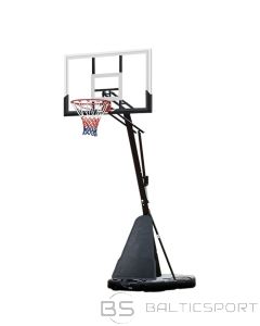 Pārvietojama basketbola konstrukcija/ grozs  Houston glass  130x80cm, ar 6mm rūdīta stikla vairogu