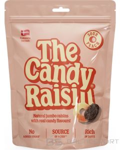 Candy Raisin rozīnes ar skābo želejkonfek&scaron;u - persika gar&scaron;u 85g