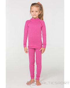 Termoveļas komplekts meitenēm  termo Krekls + bikses ( rozā)  104-158cm-152-158