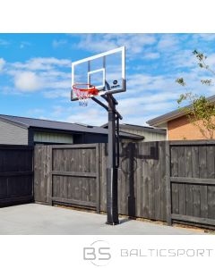 Inground betonējams basketbola statīvs/ konstrukcija ,ar stikla vairogu EXP 152x90cm, 10mm rūdīts stikls