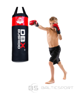 Profesionāls boksa maiss bērniem un pusaudžiem 80 cm x 30 cm - sarkans, 15 kg 