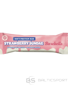 Barebells proteīna batoniņ&scaron; Strawberry Sundae Zemeņu saldējums