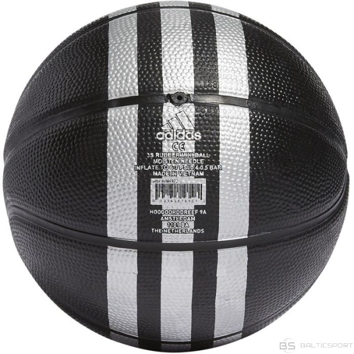 Basketbola bumba /Adidas 3 svītras gumijas Mini HM4972 basketbols (3)
