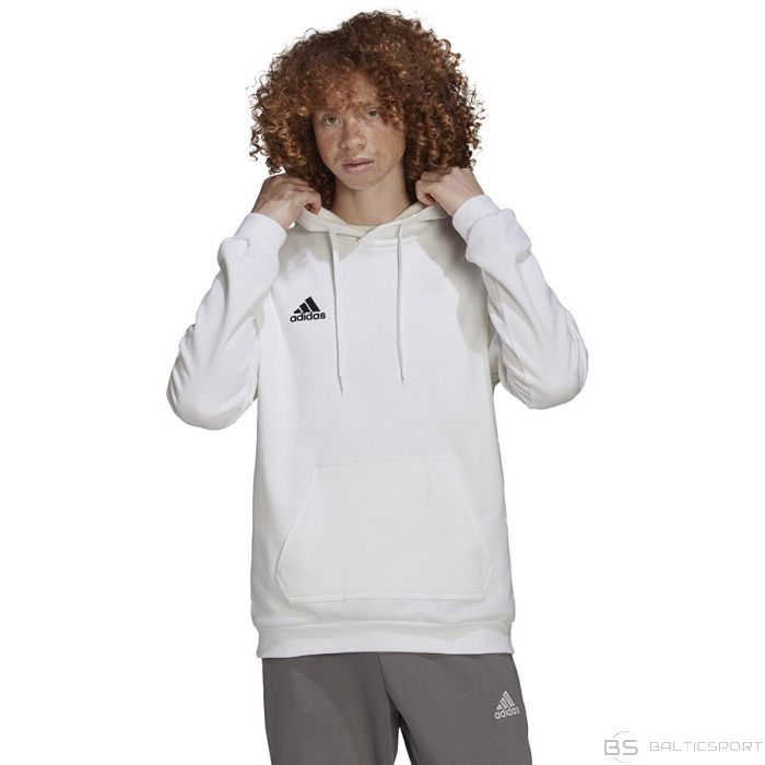 Džemperis Adidas Entrada 22 Hoody HG6302 / Balta / XXL