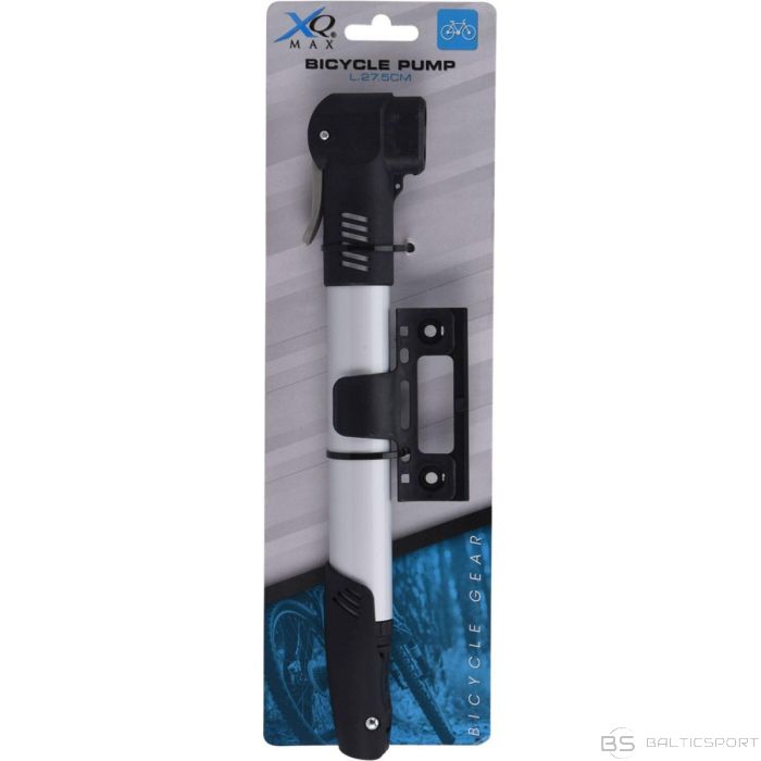 Enero ВЕЛОСИПЕДНЫЙ НАСОС MINI ALU XQMAX — СЕРЕБРЯНЫЙ