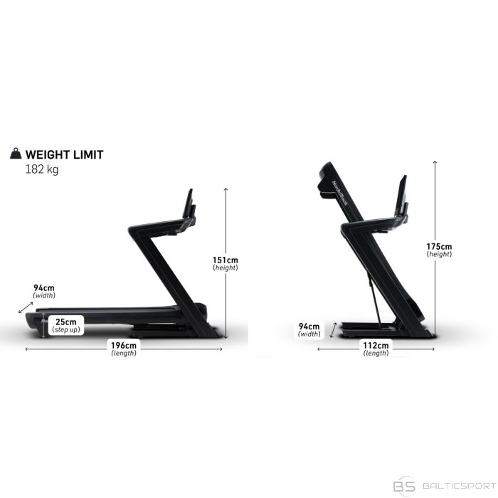 Nordic Track Treadmill NORDICTRACK COMMERCIAL 1250 + iFit Coach membership 1 year