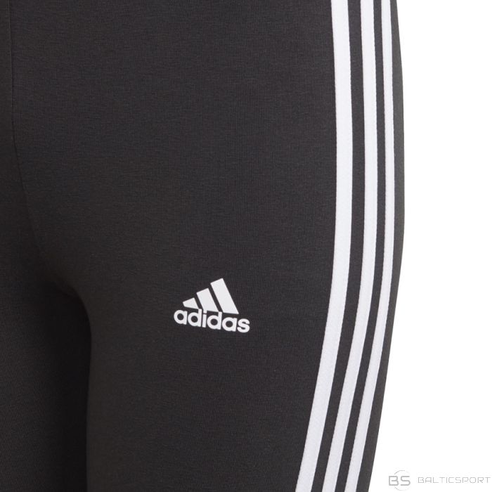 Adidas Meitenes Essentials 3 Stripes LegGings GN4046 / Melna / 134 cm