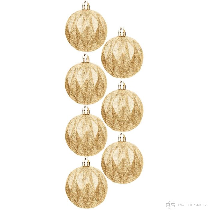 Christmas Decoration DECORATIVE PLASTIC BALL 6CM SET 35 PCS GOLD