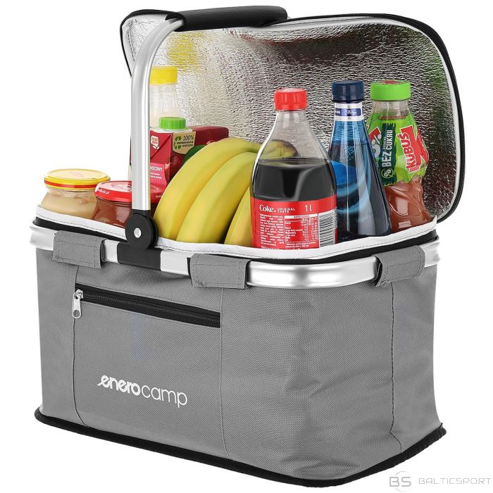 Enero Camp THERMAL FOLDABLE TOURIST BASKET, 24L, GRAY