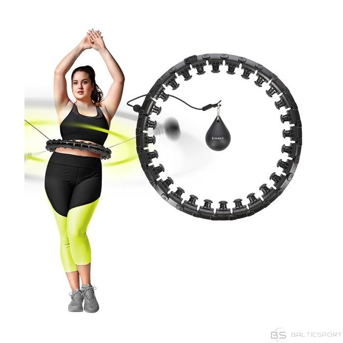 Массажный обруч хулахуп /НАБОР HULA HOOP PLUS SIZE HHW12 ЧЕРНЫЙ С ГРУЗОМ + ПОЯСНИЦА BR163 КРАСНЫЙ