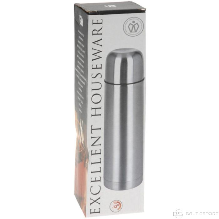 Excellent Housewere 750ML SILVER TRAVEL THERMOS