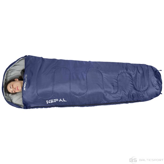 Enero Camp NEPAL SLEEPING BAG, NAVY BLUE 210X80x50CM