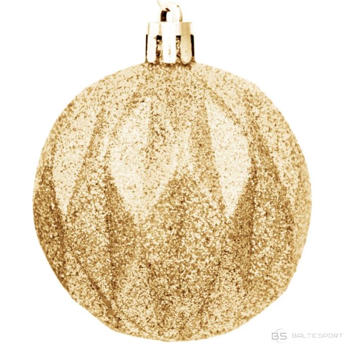 Christmas Decoration DECORATIVE PLASTIC BALL 6CM SET 35 PCS GOLD