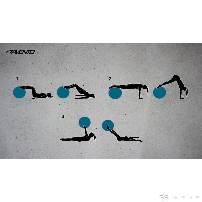 Gym Ball AVENTO 42OB 65cm Black