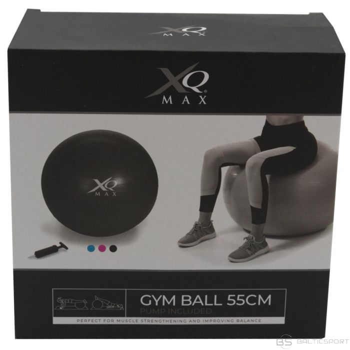 Xqmax VINGROŠANAS FITNESA Bumba AR SŪKNI 55CM ZILĀ