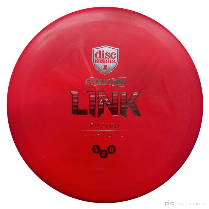 Discgolf DISCMANIA Putter GEO LINK Evolution red 2/3/0/1
