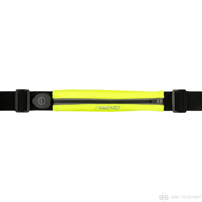 Sporta josta, skrējēju josta ar kabatu + lādējāma LED gaisam