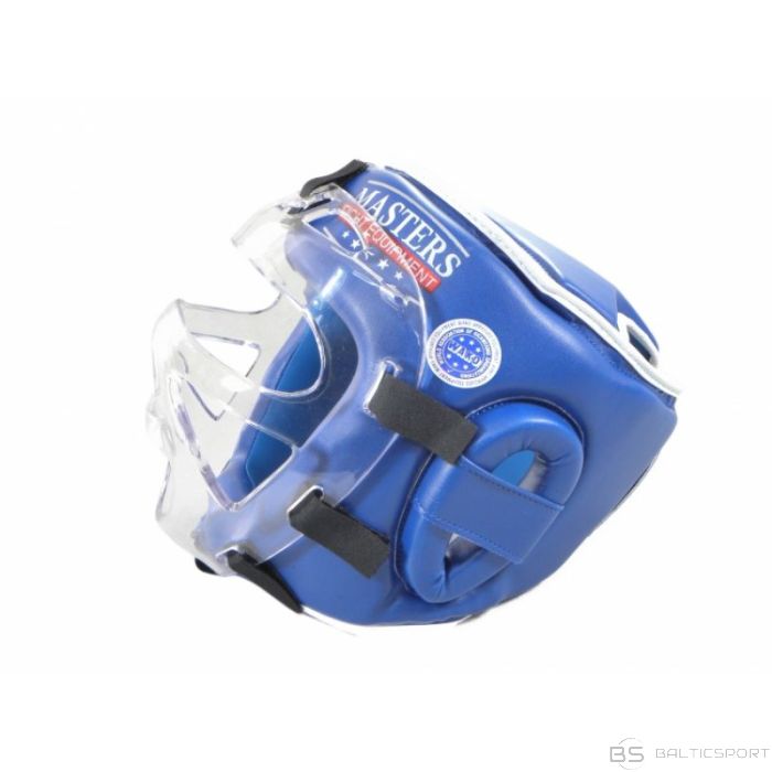 Masters boxing helmet with mask KSSPU-M (WAKO APPROVED) 02119891-M02 (niebieski+S)