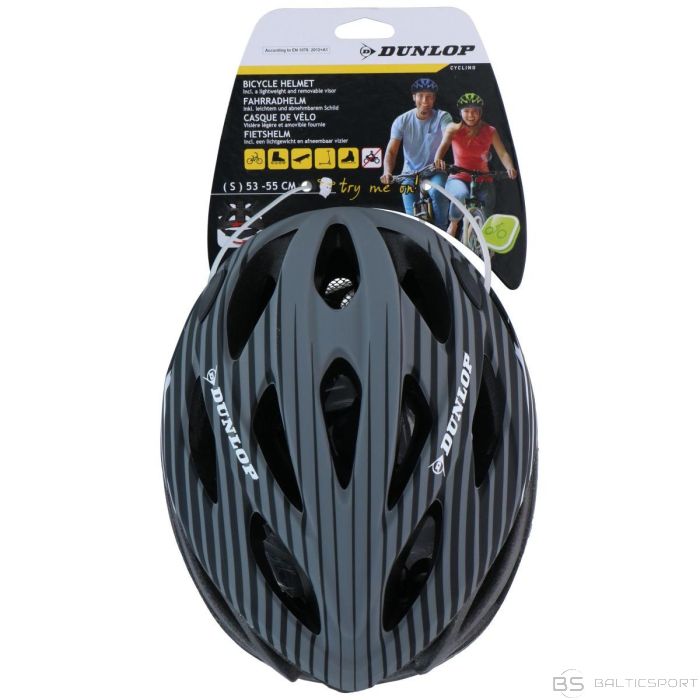 Dunlop РЕГУЛИРУЕМЫЙ ВЕЛОСИПЕДНЫЙ ШЛЕМ RS СЕРЫЙ