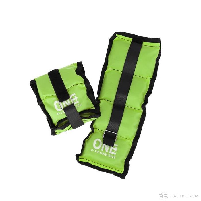 One Fitness WW02 SPILVENU SVARI 2 x 1,5 KG (zaļi)