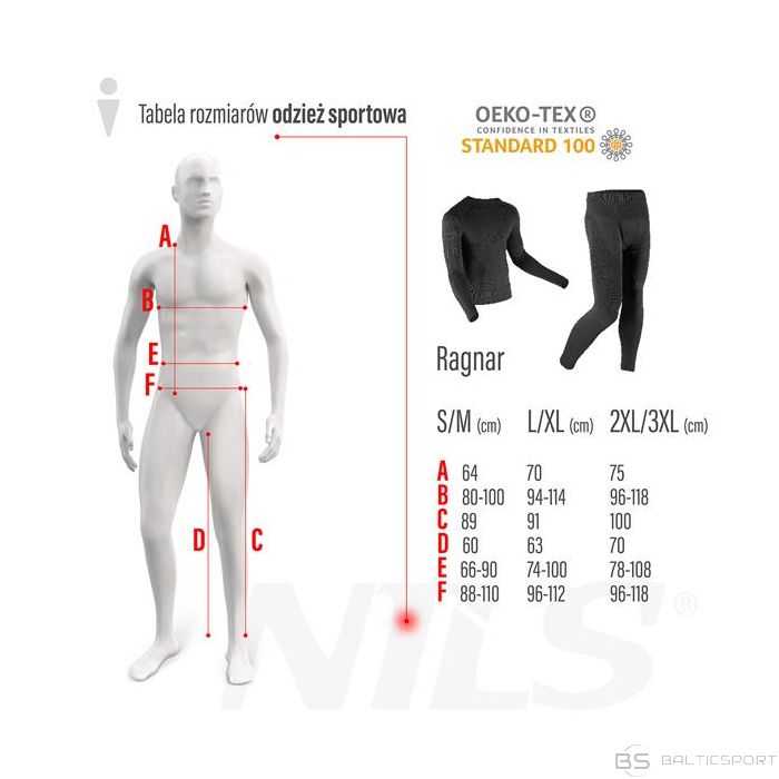 Nils BTS0060 TERMOACTIVE BLACK VĪRIEŠU BIKSES L/XL RAGNAR