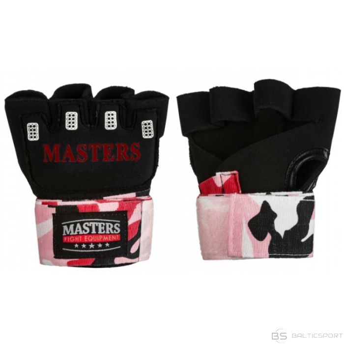 Masters Бинты боксерские CAMOUFLAGE BBŻ-MFE-CAMO 13082-C03S/M (розовый+L/XL)