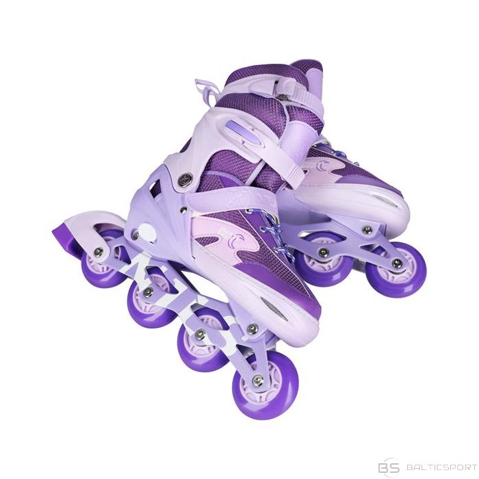 Nils Extreme NA0189 LED ROLLERBLADE-SET MOONBEAM PURPUR GRÖSSE L (39-42)