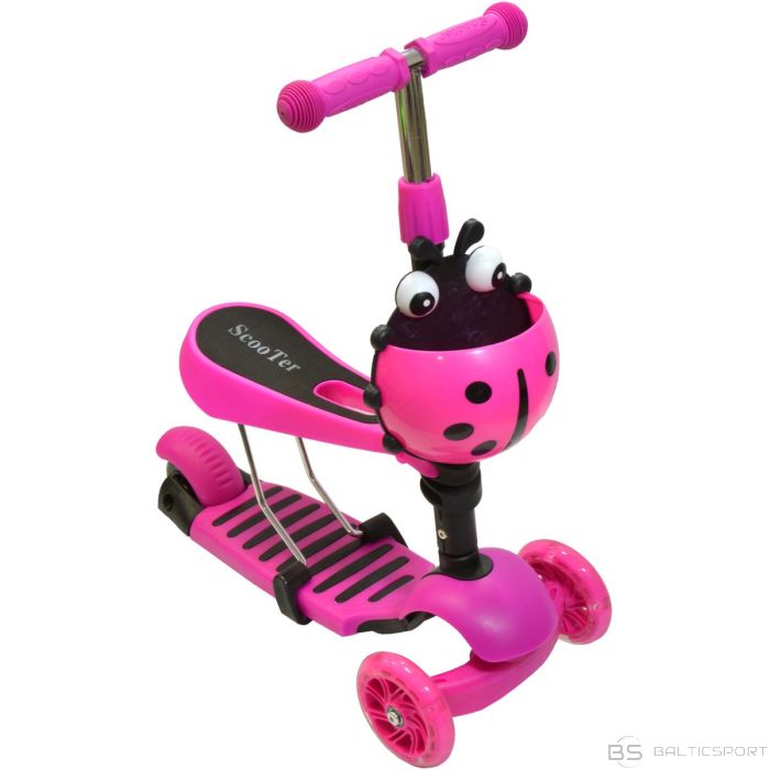 Enero BALANCING SCOOTER 3-IN-1 BIEDRONKA PINK