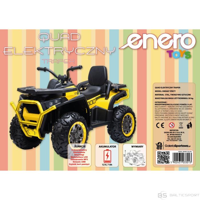 Enero ELECTRIC QUAD TRAPER YELLOW 1033013