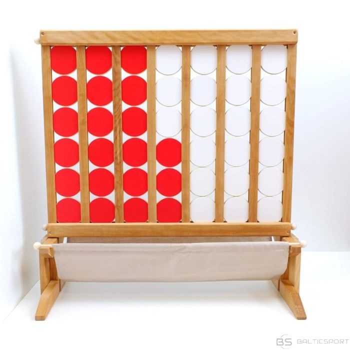 Spēle Četri RIndā 4 rindā Holz Bi-Ba-Butze "Four in a Row" Board Game 90×90 cm