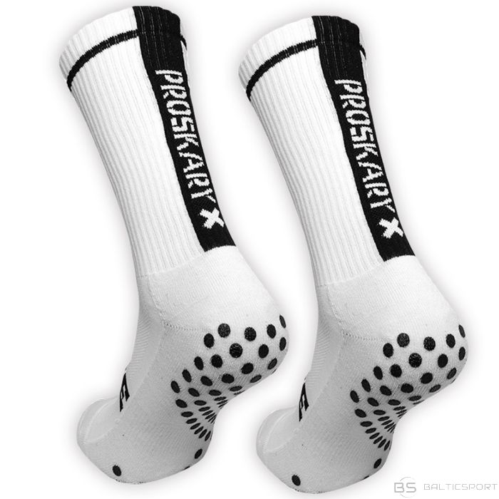 Skarpety Proskary Elite długie antypoślizgowe S929213 / biały / 41-47