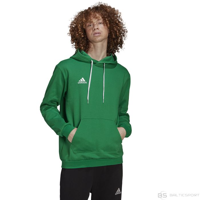 Adidas Entrada 22 kapuci kapuci sporta krekls / Zaļa / S