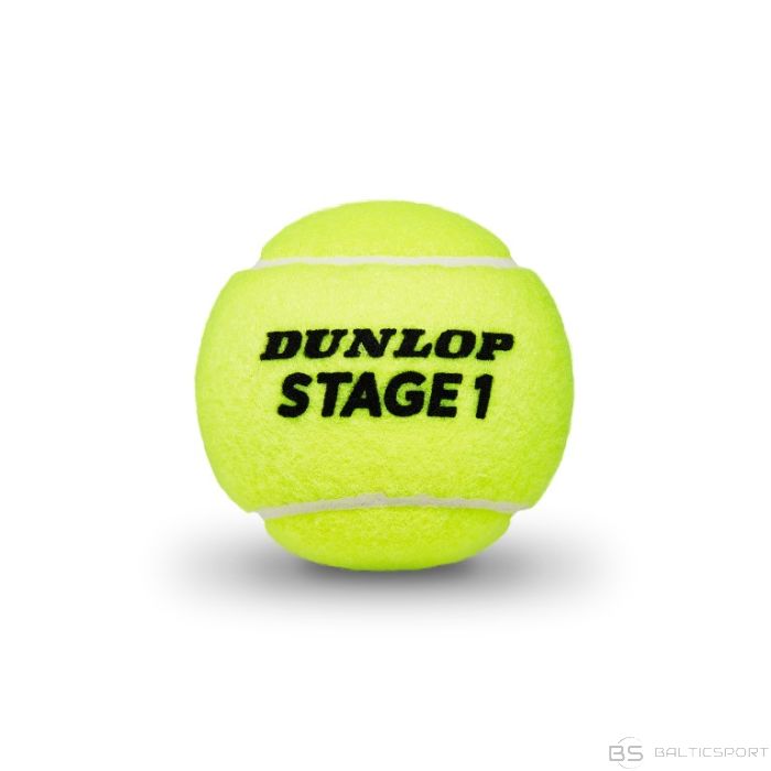 Теннисный мяч DUNLOP STAGE 1 60-ведро, зеленый