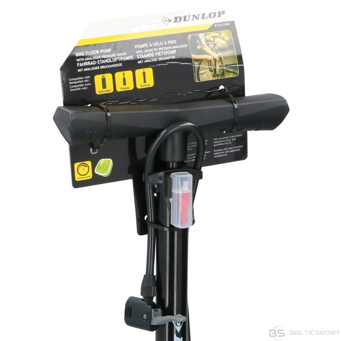 Dunlop WORKSHOP AND BIKE PUMP 174Psi WITH PRESSURE GAUGE