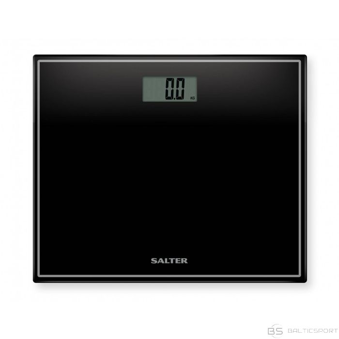 Salter 9207 BK3R Compact Glass Electronic Bathroom Scale - Black