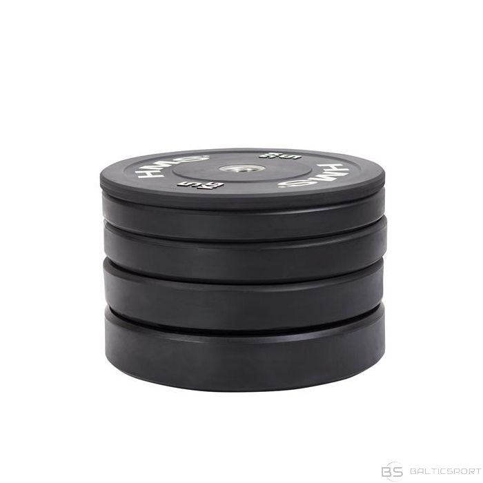  Olimpiskais svaru disks /HMS BBR05 MELNĀ OLIMPISKĀ PLĀKSNE - BUMPERIS 5 KG