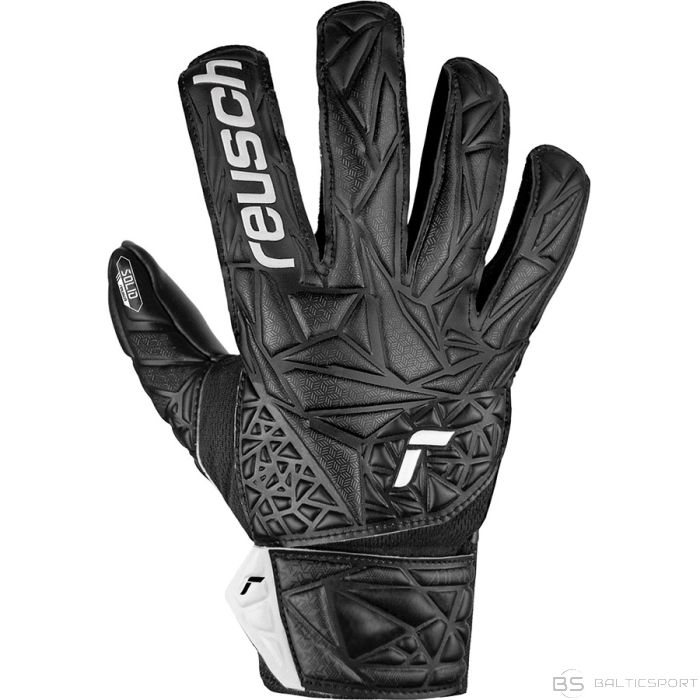 Rękawice Reusch Attrakt Starter Solid Finger Support Junior 54 72 511 7700 / czarny / 8