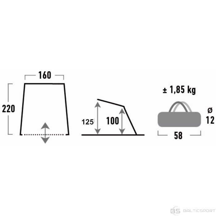 High Peak Aurinko 50 pludmales telts (10014)
