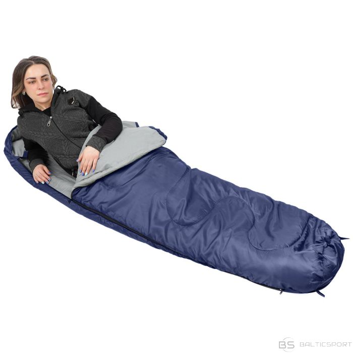 Enero Camp NEPAL SLEEPING BAG, NAVY BLUE 210X80x50CM