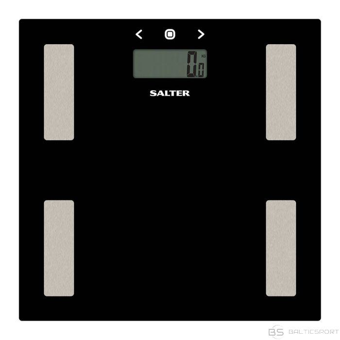 Salter 9150 BK3R Black Glass Analyser Bathroom Scales