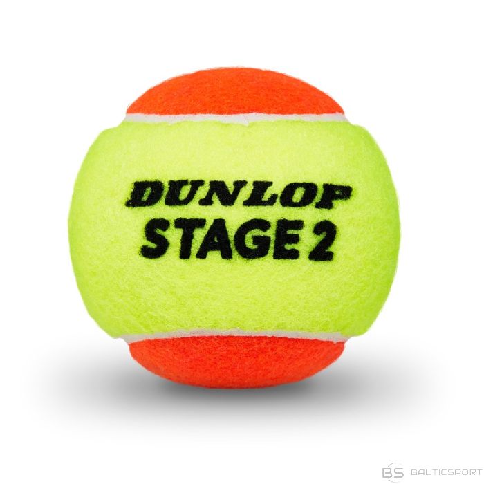 Теннисный мяч DUNLOP STAGE 2 60шт. oранжевые