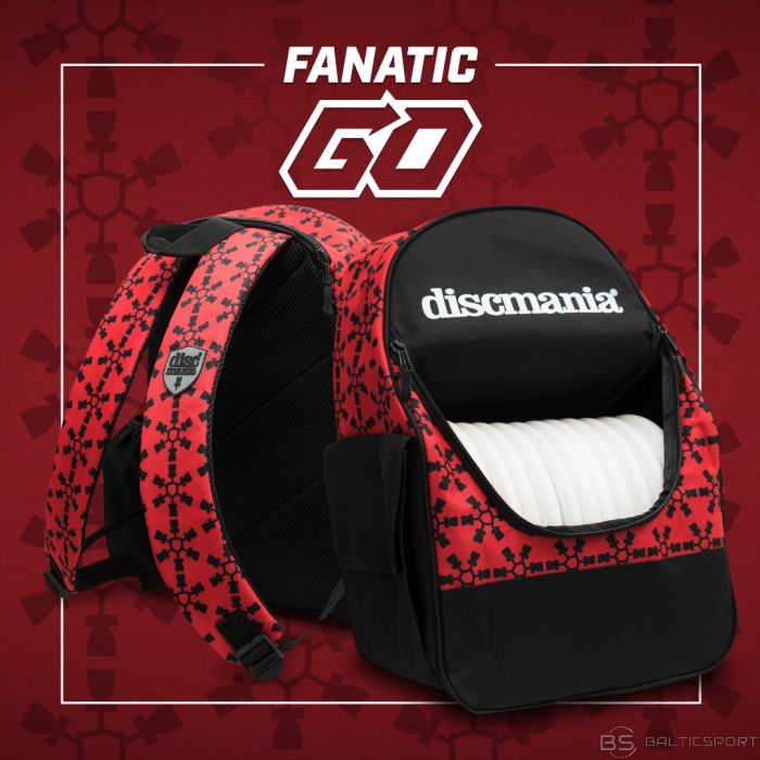 Discgolf DISCMANIA Backpack Fanatic Go red