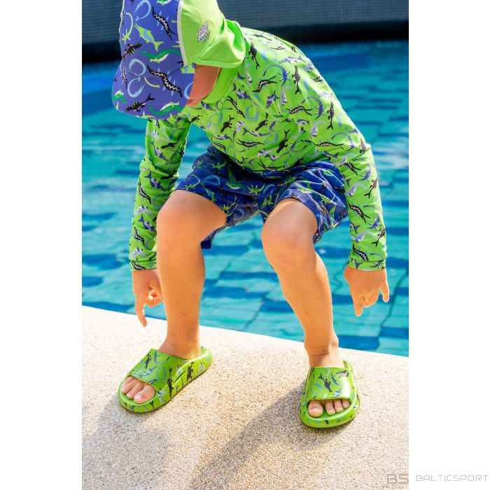Beco Tапочки детские OCEAN DINOS 8 24/25 green