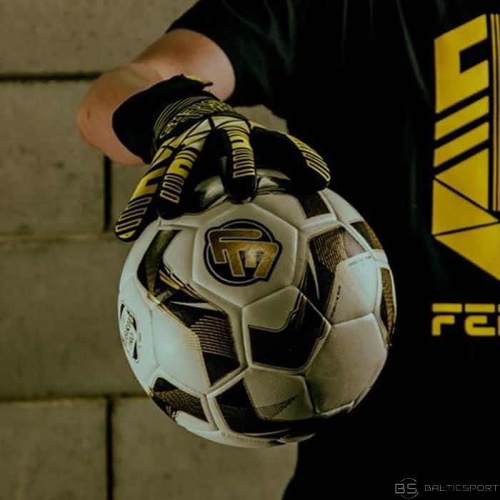 Football Masters FM Fenix ​​Yellow S782929 Cimdi / Melna / 10