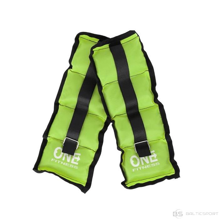 One Fitness WW02 SPILVENU SVARI 2 x 1,5 KG (zaļi)